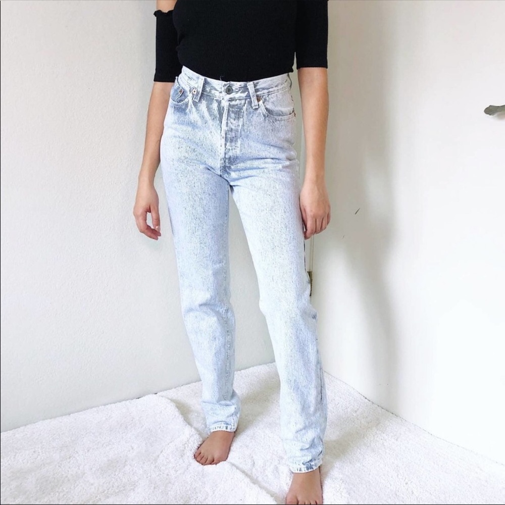 Vintage Levi’s Striped Denim Jeans